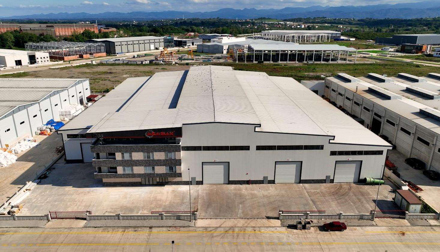 Fabrika Havadan Drone Çekimi